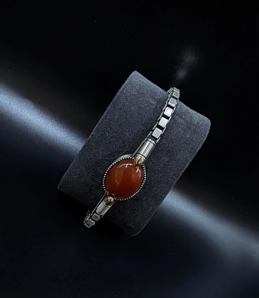Italian-Style 925 Sterling Silver Bracelet – Modern Elegance Meets Vintage Character