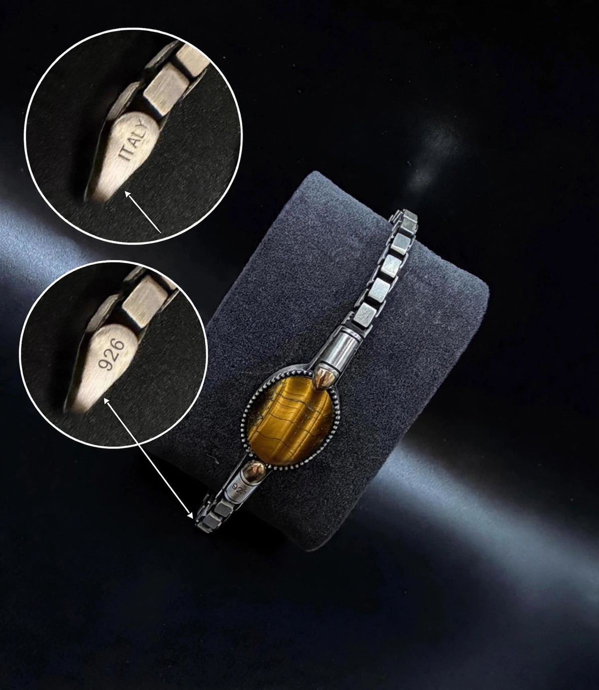 Italian-Style 925 Sterling Silver Bracelet – Modern Elegance Meets Vintage Character