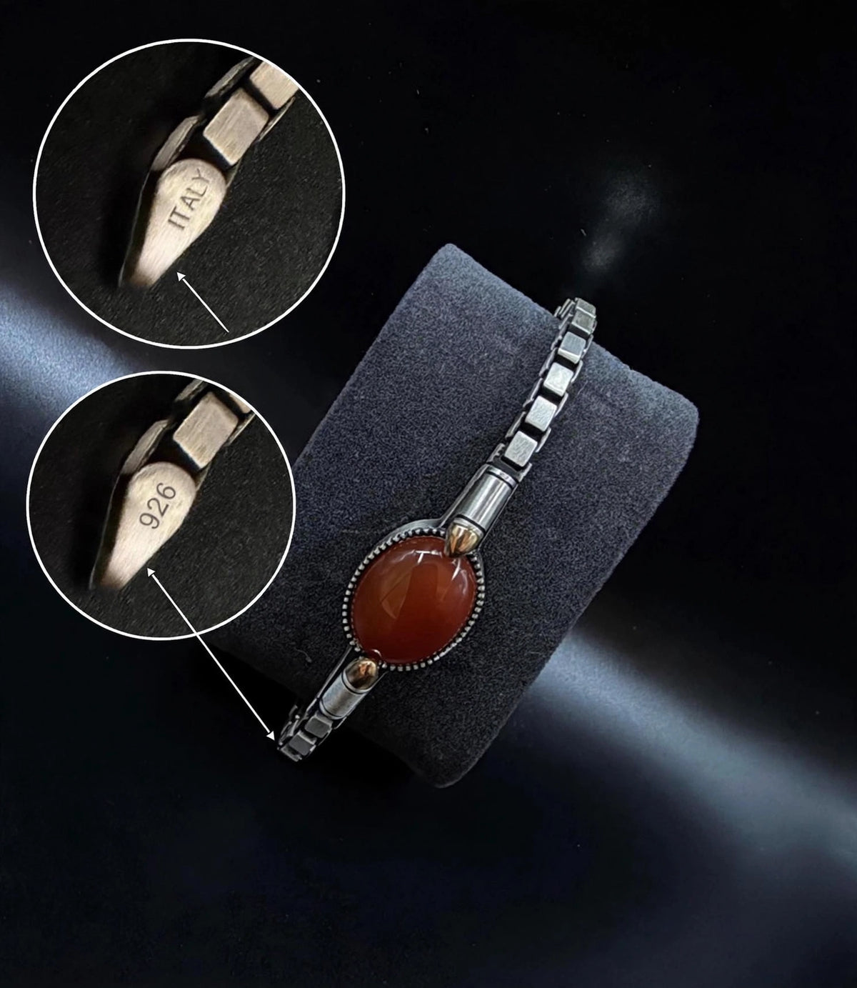 Italian-Style 925 Sterling Silver Bracelet – Modern Elegance Meets Vintage Character