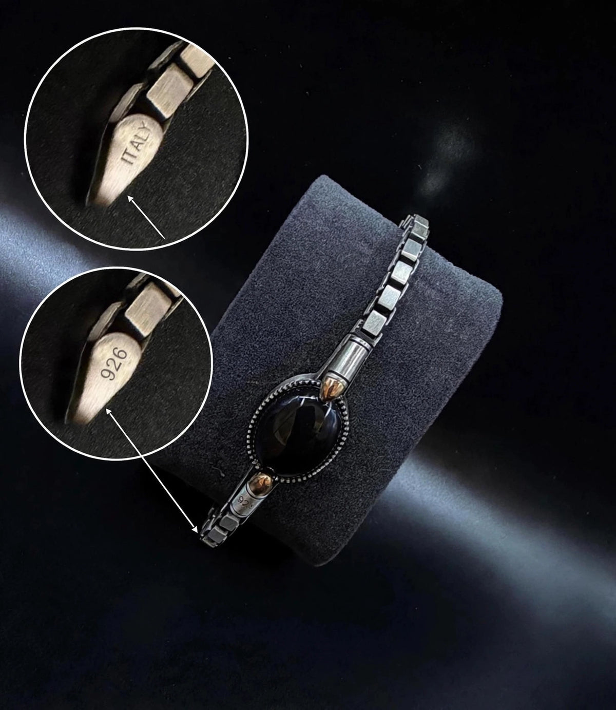 Italian-Style 925 Sterling Silver Bracelet – Modern Elegance Meets Vintage Character