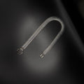 Genuine 925 Sterling Silver Woven Link Bracelet with a Polished Finish and Secure Box Clasp. Timeless Men's Jewelry for Everyday Wear and Special Occasions.