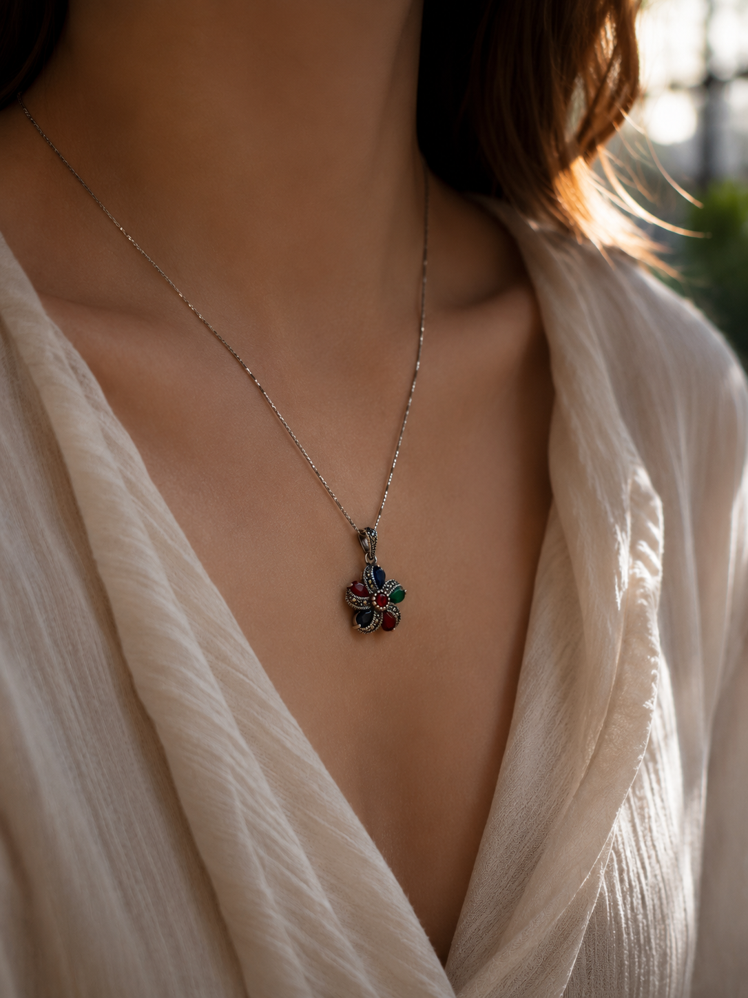 925 Sterling Silver Floral Jewelry Collection – Timeless Elegance