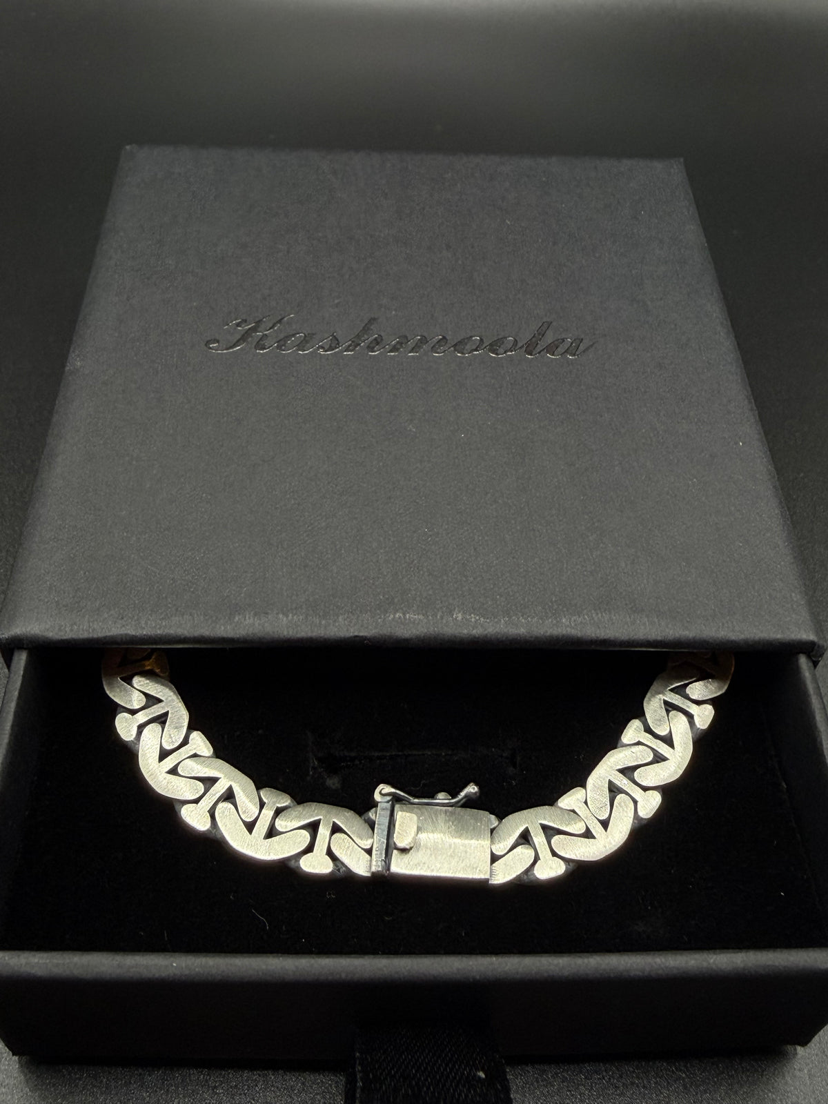 925 Sterling Silver Statement Bracelet – 21.5 cm | 20.97 g