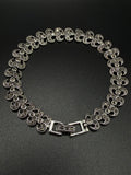 Elegant 925 Sterling Silver Women’s Bracelet – Vintage-Inspired Design