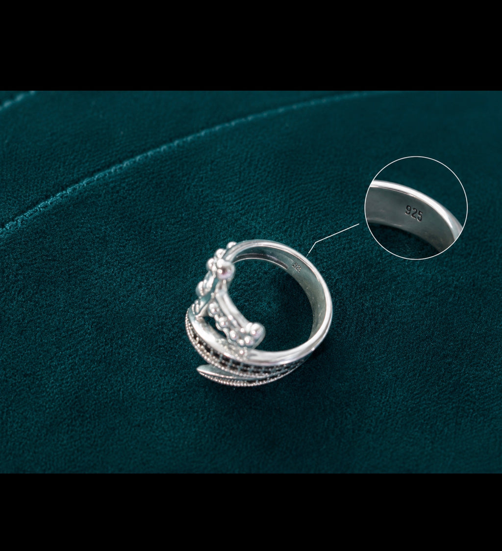 925 Sterling Silver Adjustable Ring