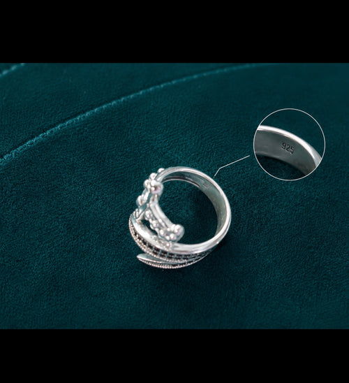 925 Sterling Silver Adjustable Ring