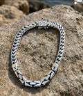 Men's 925 Sterling Silver Byzantine Bracelet