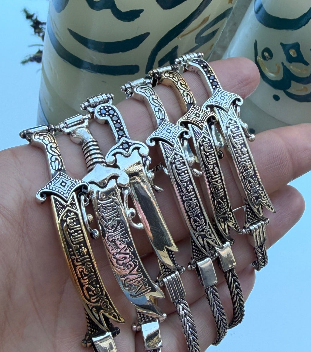 925 Sterling Silver Sword Bracelet