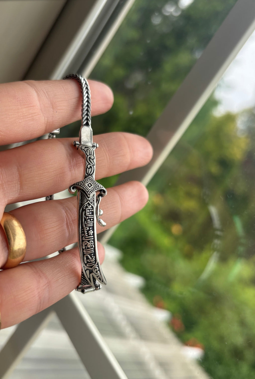 925 Sterling Silver Zulfiqar Sword Bracelet