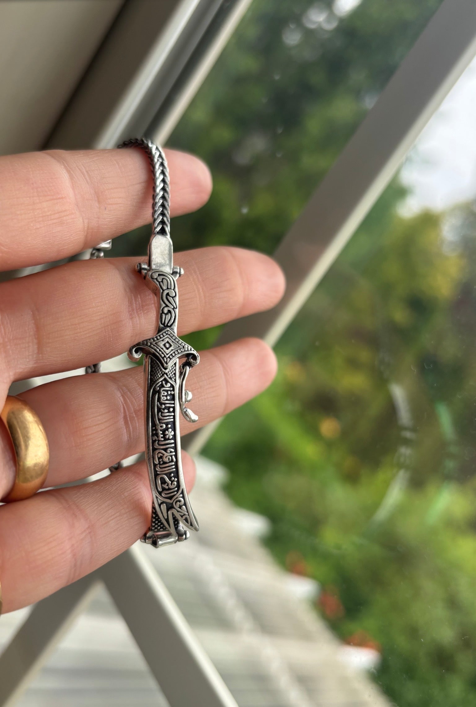 925 Sterling Silver Zulfiqar Sword Bracelet
