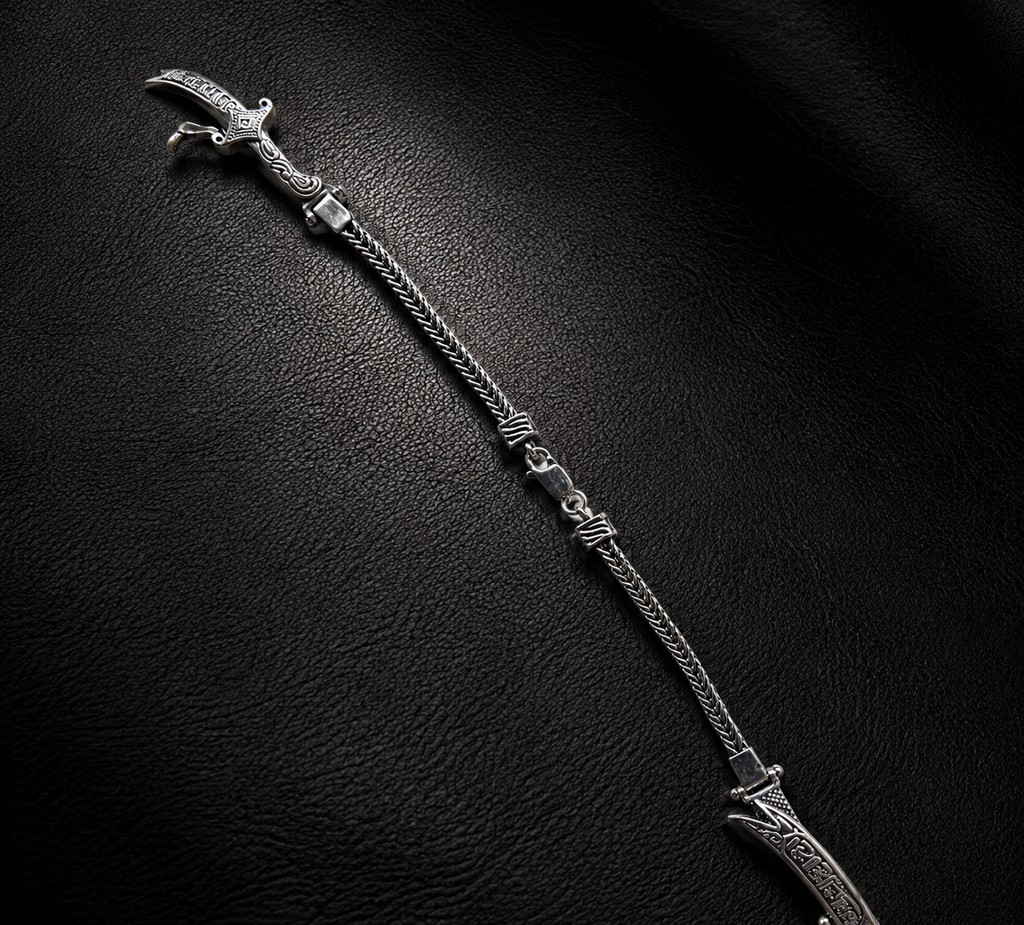 925 Sterling Silver Zulfiqar Sword Bracelet