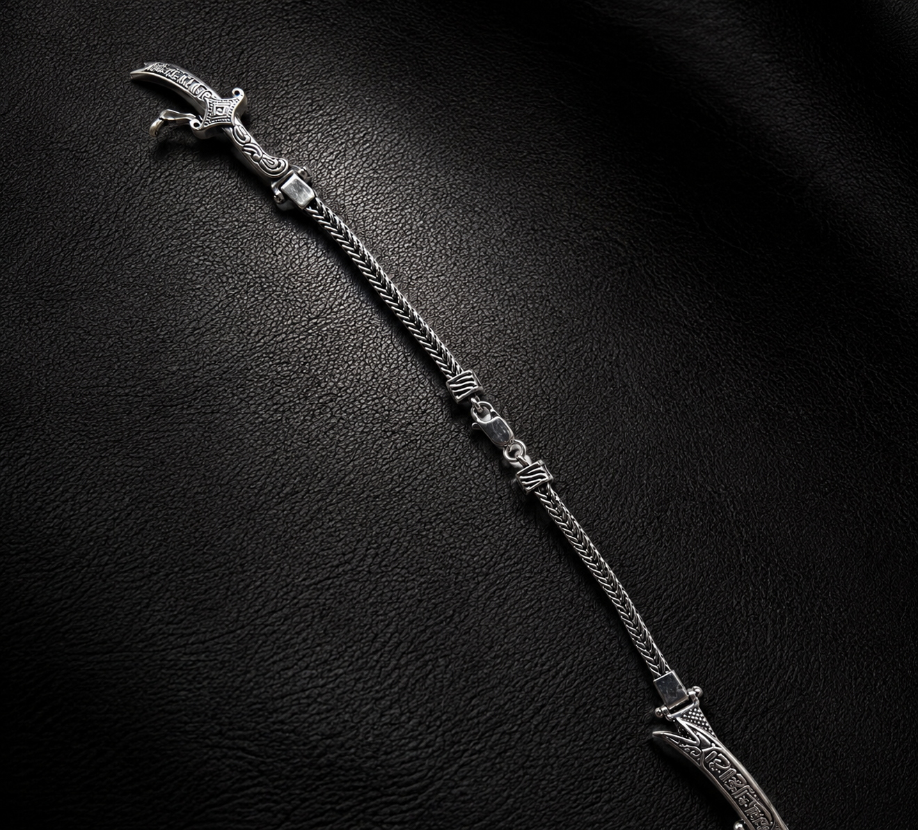 925 Sterling Silver Zulfiqar Sword Bracelet