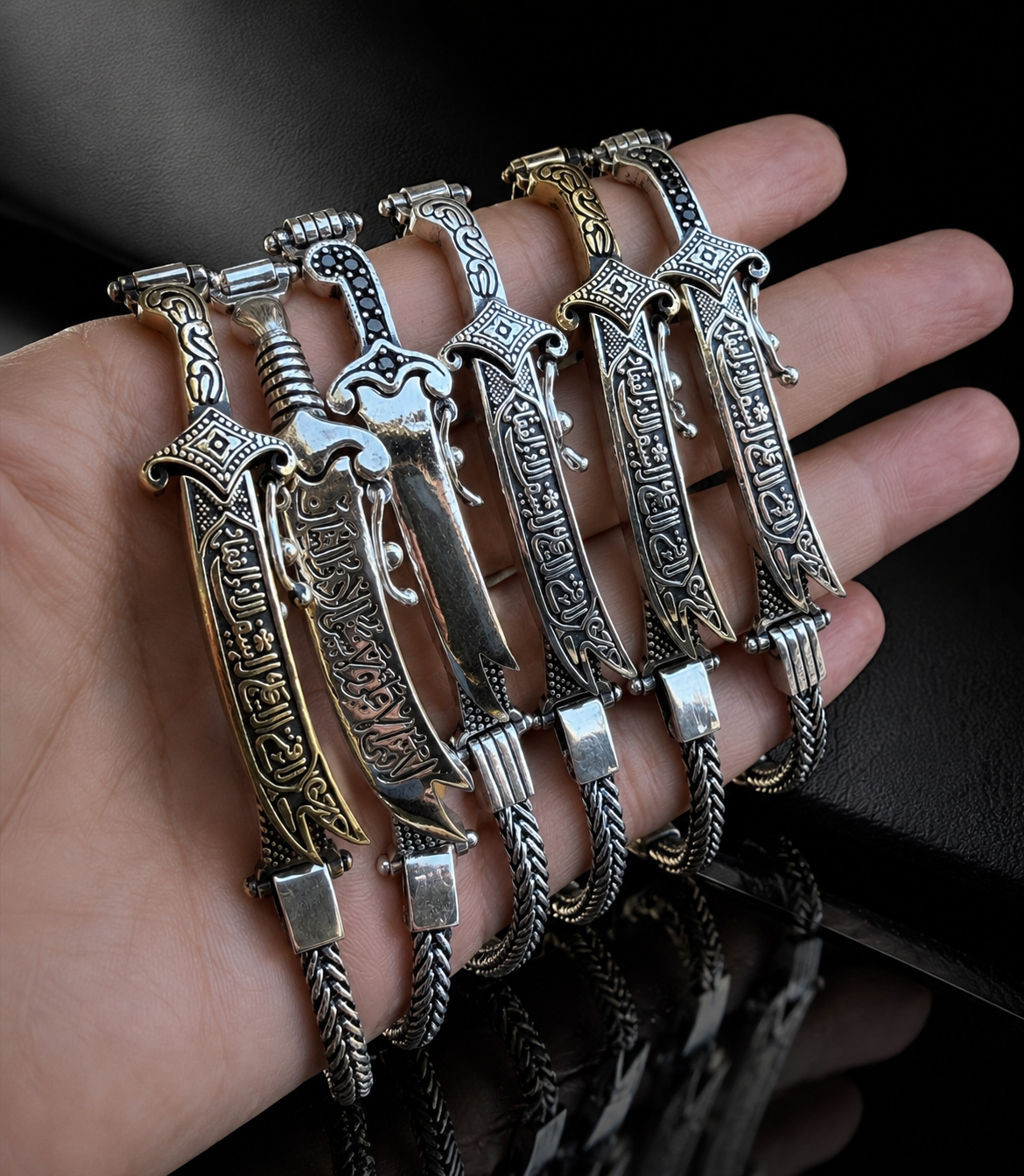 925 Sterling Silver Zulfiqar Sword Bracelet
