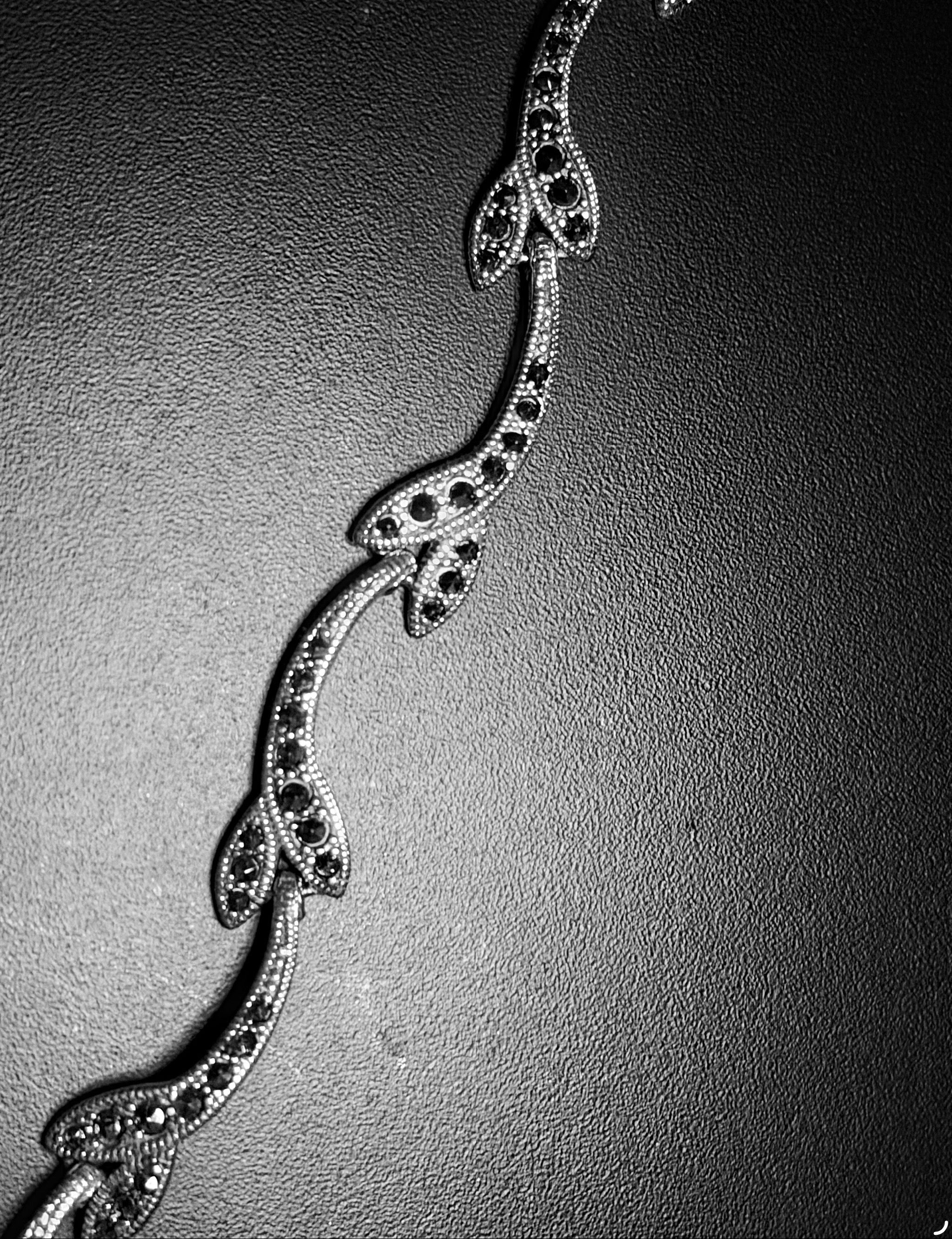 925 Sterling Silver Stone-Set Bracelet – 19 cm