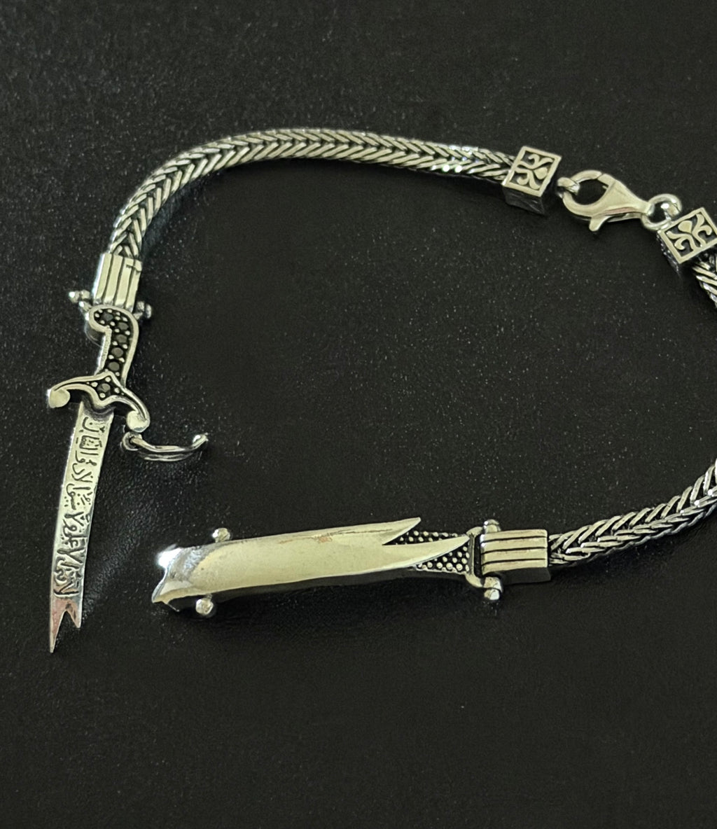 925 Sterling Silver Sword Bracelet
