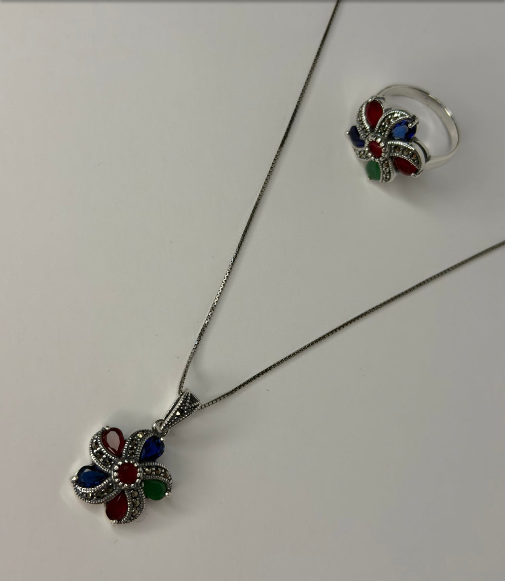 925 Sterling Silver Floral Jewelry Collection – Timeless Elegance