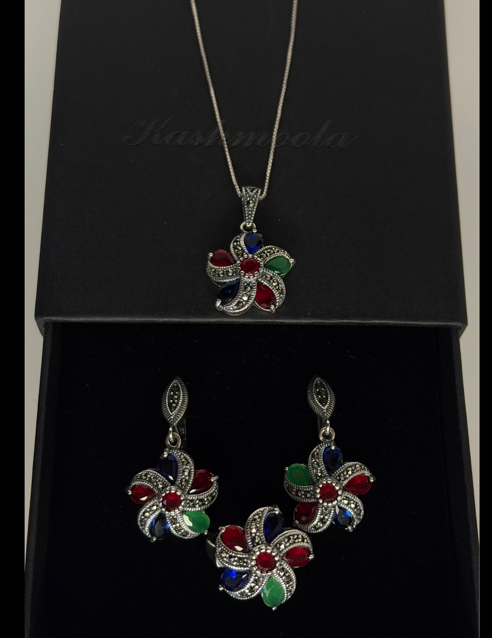 925 Sterling Silver Floral Jewelry Collection – Timeless Elegance