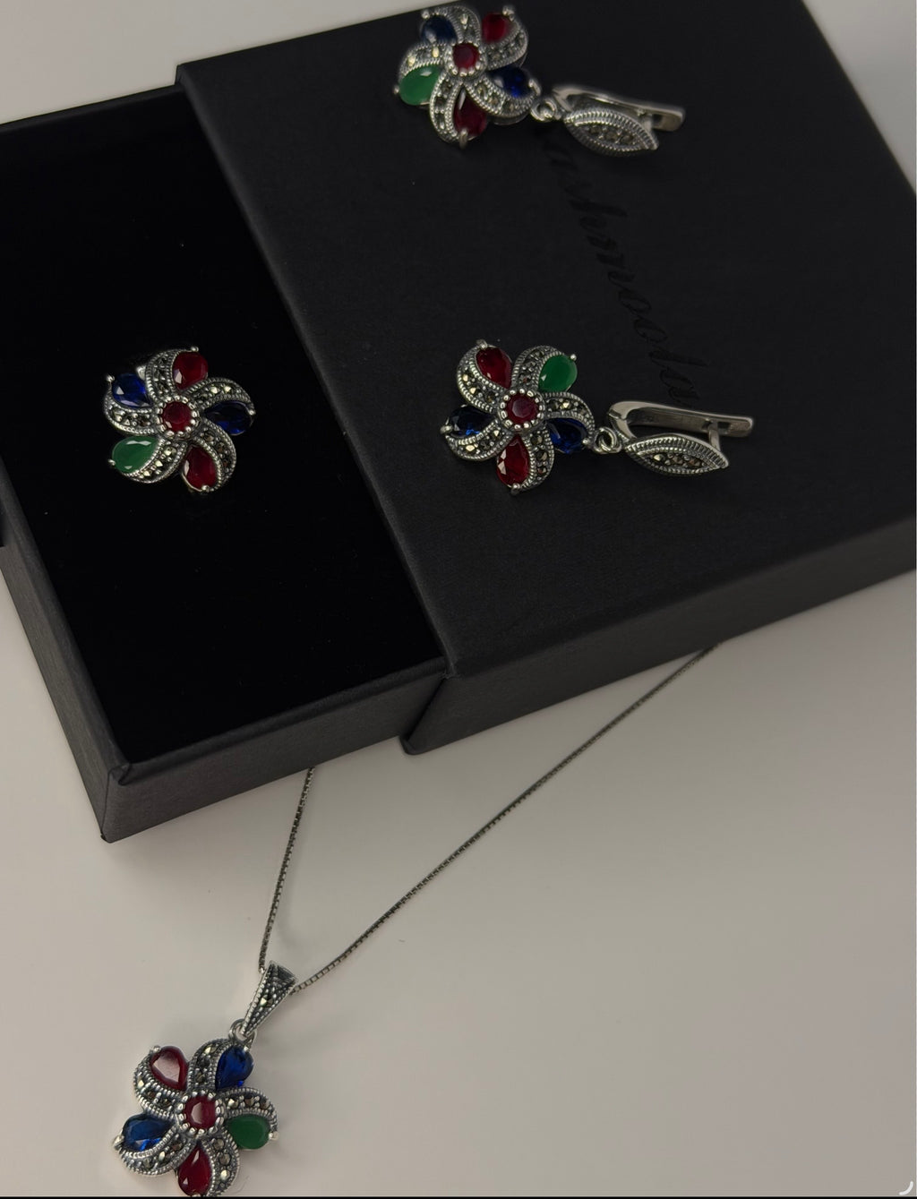 925 Sterling Silver Floral Jewelry Collection – Timeless Elegance