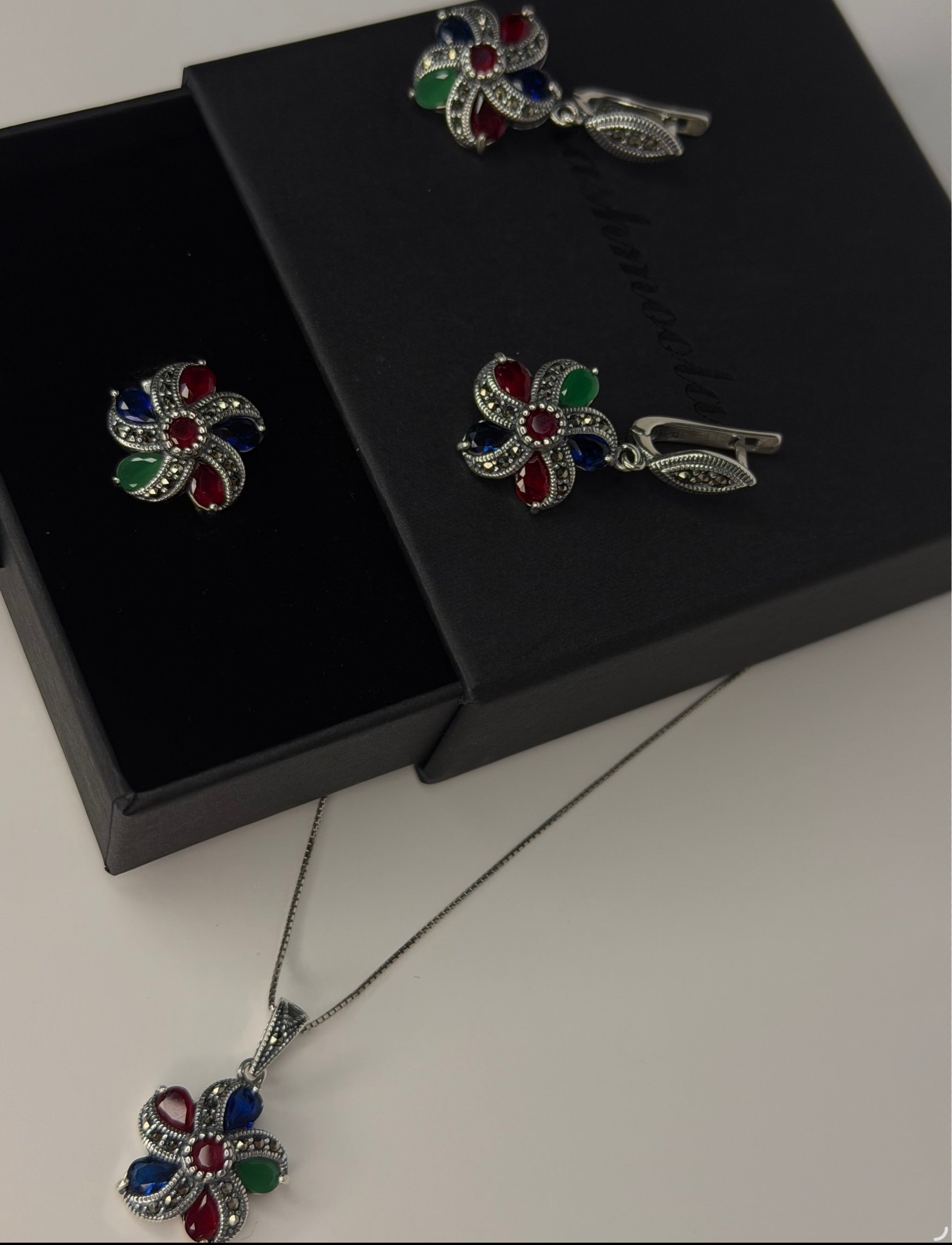 925 Sterling Silver Floral Jewelry Collection – Timeless Elegance