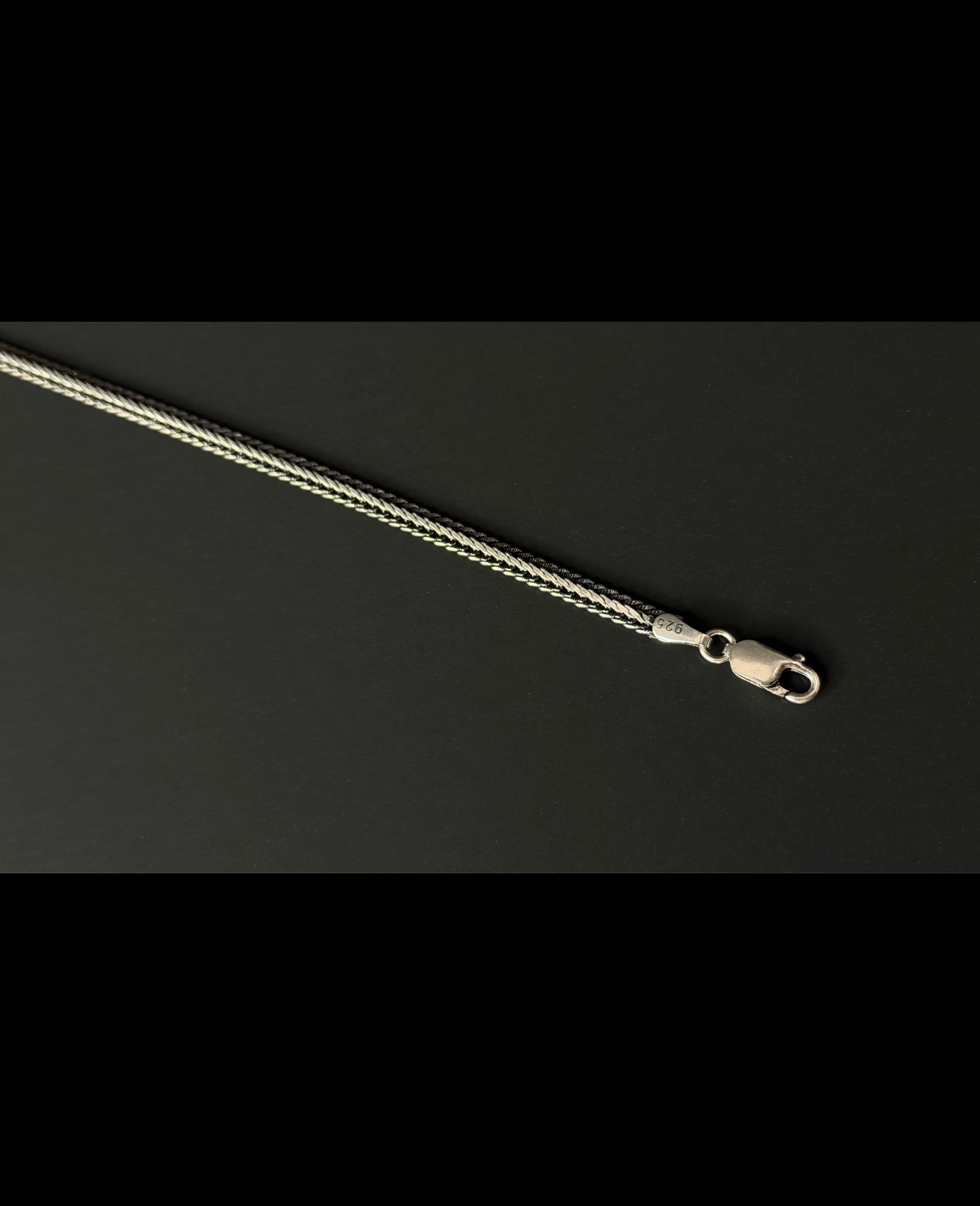 Sterling Silver Double Rope Bracelet